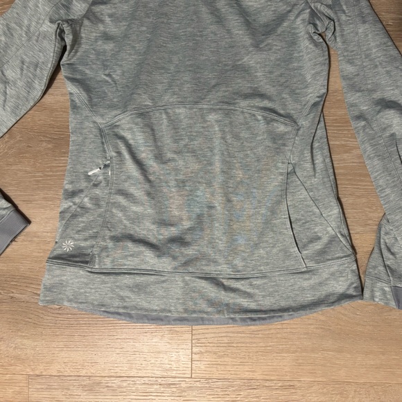 Athleta Light Gray Women's Hoodie - Picture 2 of 5